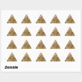 Sticker Triangulaire Encre japonaise sur papier Gibbons Primates & Pays (Feuille)