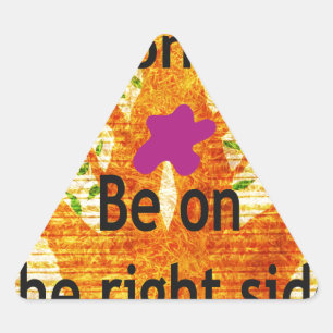 Sticker Triangulaire Enraciné dans la droiture Baobab perspective Vinta