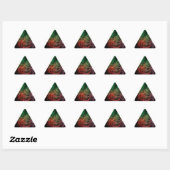 Sticker Triangulaire Espace de feu d'art abstrait (Feuille)