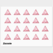Sticker Triangulaire Étincelle rose (Feuille)