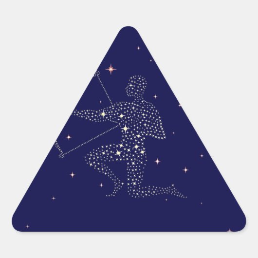 Sticker Triangulaire étoiles sagittaire (Devant)