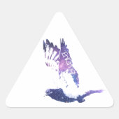 Sticker Triangulaire Exécuter les rues (Devant)