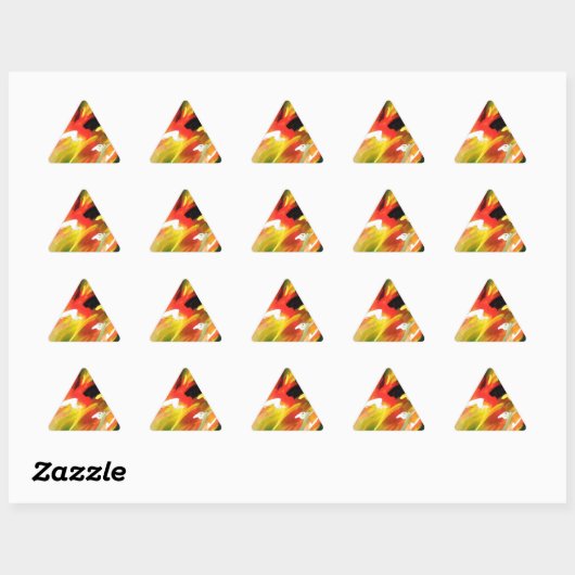 Sticker Triangulaire Expressionism (Feuille)