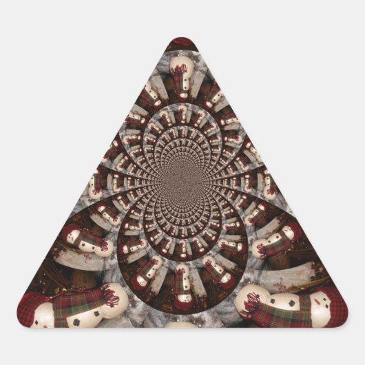 Sticker Triangulaire Extraordinaire Snowman (Devant)