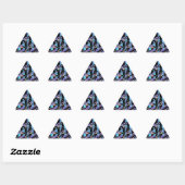 Sticker Triangulaire Eyesore classique collant rond classique (Feuille)