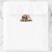 Sticker Triangulaire Famille des éléphants (Sac)