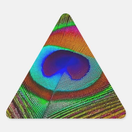 Sticker Triangulaire Feather Vibrant Copper (Devant)