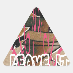 Sticker Triangulaire Femmes et enfants La vie n'est pas juste ; habitue