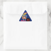 Sticker Triangulaire Fête de pizza Whimsical (Sac)