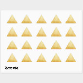 Sticker Triangulaire Feuille Dorée Faux Or (Feuille)