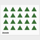 Sticker Triangulaire Feuilles d'autocollants Triangle Effet Séquin Vert (Feuille)