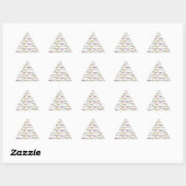 Sticker Triangulaire feuilles et baies (Feuille)