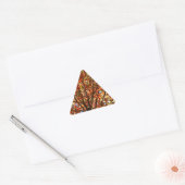 Sticker Triangulaire Feux d'artifice de feuilles d'automne (Enveloppe)