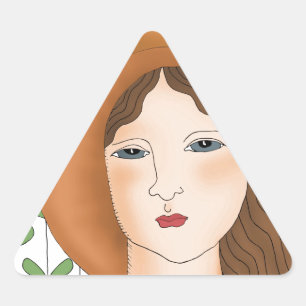 Sticker Triangulaire Fier d'être biologique
