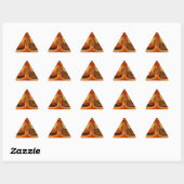 Sticker Triangulaire Flèches Abstraites avec Teardrop Center Art Print (Feuille)