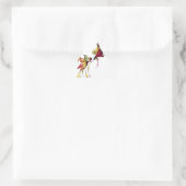 Sticker Triangulaire Fleur d'amour (Sac)
