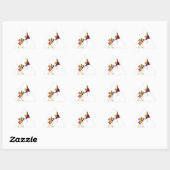Sticker Triangulaire Fleur d'amour (Feuille)