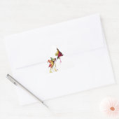 Sticker Triangulaire Fleur d'amour (Enveloppe)