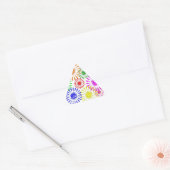 Sticker Triangulaire Fleur en panne (Enveloppe)