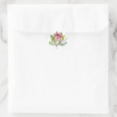 Sticker Triangulaire Fleur Protea (Sac)