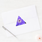 Sticker Triangulaire Fleur violette Clematis (Enveloppe)