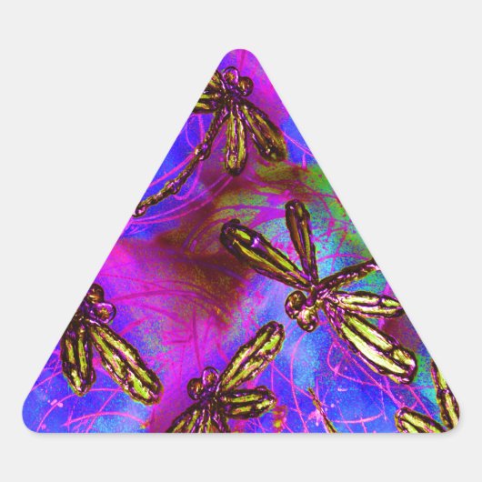 Sticker Triangulaire Flit Hippie Dragonfly (Devant)