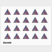 Sticker Triangulaire Floral boho (Feuille)