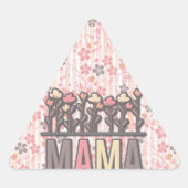Sticker Triangulaire Floral Boho Mama (Devant)