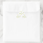 Sticker Triangulaire Flore et Fleurs (Sac)