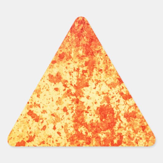 Sticker Triangulaire Fontaine de lave chaude éruptions du cratère volca (Devant)