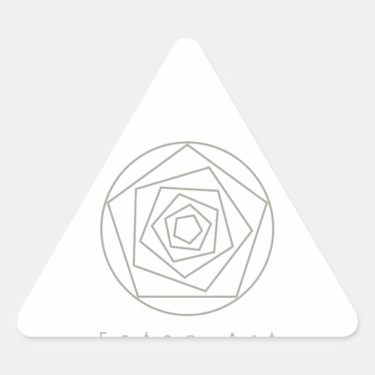 Sticker Triangulaire Foton Art Champagne (Devant)