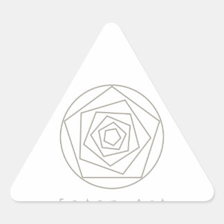 Sticker Triangulaire Foton Art Champagne