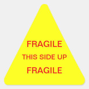 Sticker Triangulaire Fragile ce côté