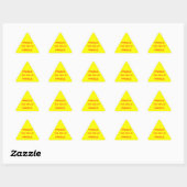 Sticker Triangulaire Fragile De Ce Côté (Feuille)