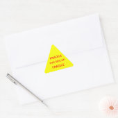 Sticker Triangulaire Fragile De Ce Côté (Enveloppe)