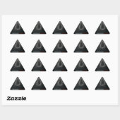 Sticker Triangulaire Fumer tue pendre la corde (Feuille)
