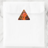 Sticker Triangulaire Funny Elegant Giraffe Accessoré Style Africain (Sac)