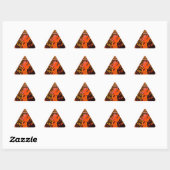 Sticker Triangulaire Funny Elegant Giraffe Accessoré Style Africain (Feuille)
