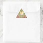 Sticker Triangulaire Gardez-le simple : Cracked Earth Royal Clarity Art (Sac)