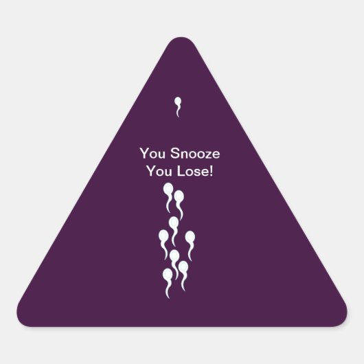 Sticker Triangulaire Gems_You Snooze You Lose ! (Devant)