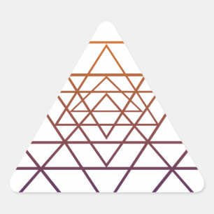 Sticker Triangulaire Géométrie sacrée
