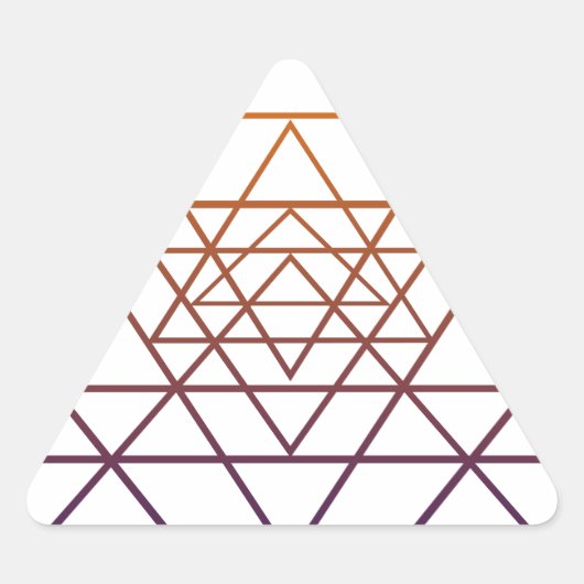 Sticker Triangulaire Géométrie sacrée (Devant)