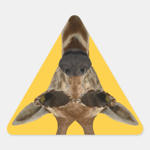 Sticker Triangulaire Giraffe Incognito