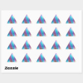 Sticker Triangulaire Glam arc-en-ciel Iridescendant (Feuille)