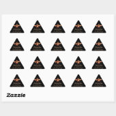 STICKER TRIANGULAIRE GOLD HONEY BEE / BEEKEEPER BEEKEEPER TRIANGLE (Feuille)