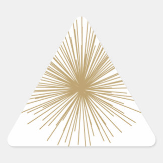 Sticker Triangulaire Gold Spoutnik Starburst