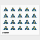 Sticker Triangulaire Golden butterflies (Feuille)