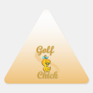 Sticker Triangulaire Golf Chick