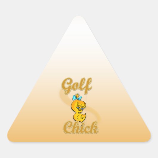 Sticker Triangulaire Golf Chick (Devant)