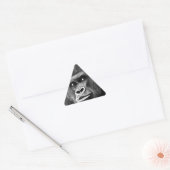 Sticker Triangulaire Gorille noire blanche (Enveloppe)